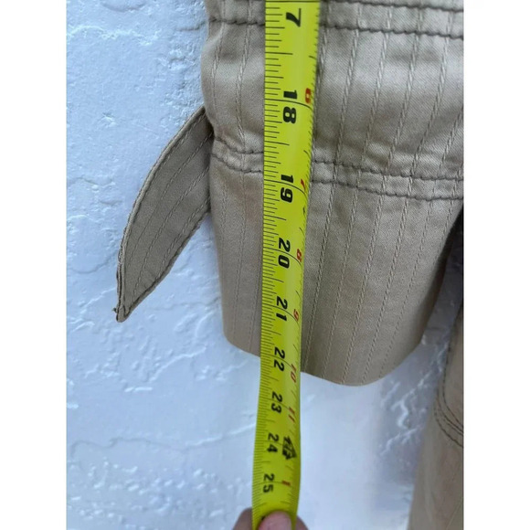 DKNY Womens Long Sleeve Double Breasted Belted Trench Coats Khaki Sz XS - Picture 14 of 16